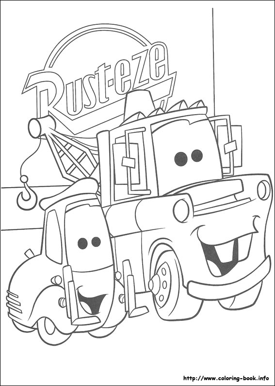 Plansa de colorat cu Cars pixar 202 116